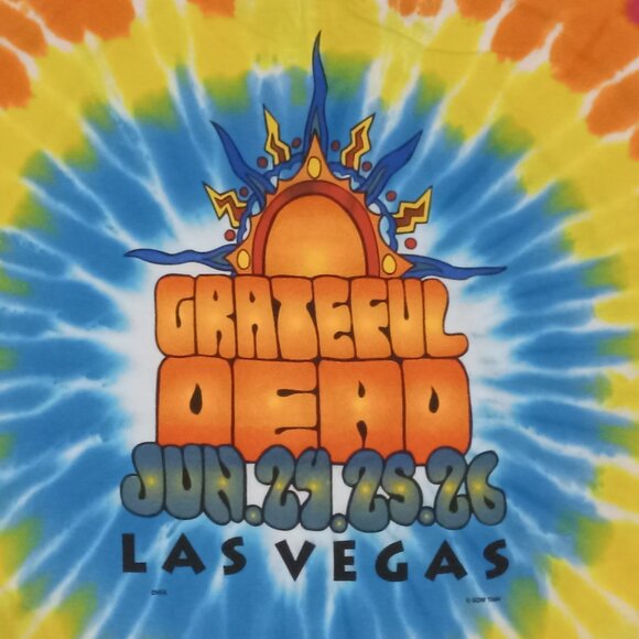 Grateful Dead Slow and Steady to Las Vegas 2X-Large Tie Dye T-Shirt - Picture 4 of 4